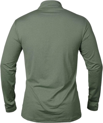 CARWORNIC Camisetas deportivas para hombre, con cremallera de 1/4, manga larga, camisetas para correr, de secado rápido, camisetas polo al aire libre