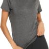 68ba1e00f233a806a690c298a74d4279939c5be5ad5a07a85a7b6.jpg Wayleb Camiseta Deportiva Mujer Manga Corta Holgada de Secado Rápido Camisetas de Malla Mujer Yoga Fitness Top Ropa Deportiva Entrenamiento Atlético