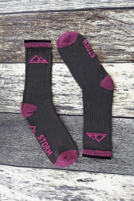 68ba98aa0cc1462508983fdda1a89b8e1054f0a3f21ec9cbf8636.jpg 3 pares calcetines con suela acolchada para señora, antiampollas, ligero, transpirable, hecho de algodón, para andar en verano o irse de ruta, de Storm Bloc