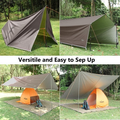 68baa52f38e50b712308e25193edf901c47570980830e57f9866b.jpg Unigear Tarp Rain Fly - Lona Impermeable para Senderismo, Plegable, Ligera y Resistente al Agua, para Acampar y protección contra la Lluvia, la Nieve y el Sol