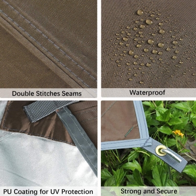 68baa5329c45e615003449252b1f7026e02f1ff59f14c5999fb78.jpg Unigear Tarp Rain Fly - Lona Impermeable para Senderismo, Plegable, Ligera y Resistente al Agua, para Acampar y protección contra la Lluvia, la Nieve y el Sol