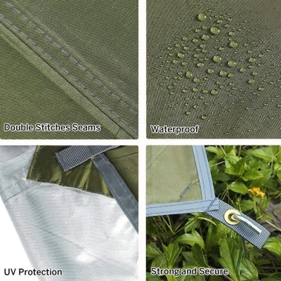 68bac13e10a127c6f7904303c3758b9887787e6ef7e9dc4fe3f24.jpg Unigear Tarp Rain Fly - Lona Impermeable para Senderismo, Plegable, Ligera y Resistente al Agua, para Acampar y protección contra la Lluvia, la Nieve y el Sol