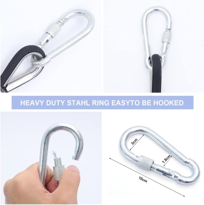 68c1f046f22d02fa476ef51685f81c57ffba1a53e56246b442920.jpg Gangying Cuerda de Escalada 10m al Aire Libre Cuerda de Escalada Estática de 8mm Cuerda de Seguridad Escalada Cuerda de Escape con 2 Mosquetones para Fuego Alpinismo Camping