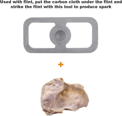 68c1f2aad13f027b44c8600ae1123eab9ddac396eedb5f71a7219.jpg Arrancador de Fuego, Herramienta de Arranque de Fuego, Herramienta de Encendido de Carbono, Herramienta de Supervivencia, para Exteriores, CAM, Caza, CAM, Senderismo, Picnic