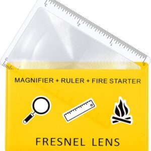 20 Piezas Fresnel de la Lente de Tarjeta de Crédito Lupa de Bolsillo de Plástico Regla de Salida de Fuego Solar de Emergencia Bushcraft Supervivencia Compacto de Ocio al Aire Libre en Clase