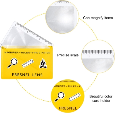 68c1f35f12114fb2a2616f274efebf6c758a5a9626384b92b38d2.jpg 20 Piezas Fresnel de la Lente de Tarjeta de Crédito Lupa de Bolsillo de Plástico Regla de Salida de Fuego Solar de Emergencia Bushcraft Supervivencia Compacto de Ocio al Aire Libre en Clase