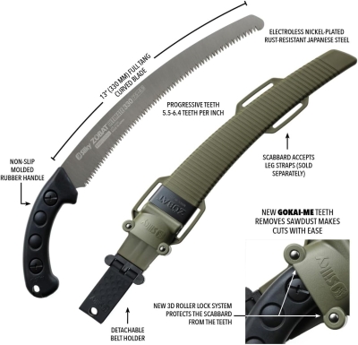 68c1fa228c060a082eb4d7a79c445e9944c71928d6ae7133d3e9d.jpg Silky ZUBAT Ultimate 746-33 - Sierra de mano curvada (330 mm, dientes progresivos)