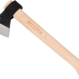 Bellota 8130-500C - Hacha Vizcaína para la Limpieza y el Corte de Ramas Pequeñas/Medianas y Corte de Leña, Peso de la Cabeza 500 gr, Mango de Madera