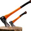 68c45c56a2764996dc6bf5c463644e0f488a7de30b4fbbf971afc.jpg Gardebruk® 2X Hachas 88,5cm y 42,5cm de Mano Acero al Carbono Universal Ergonómicas Cortar Dividir Madera Troncos