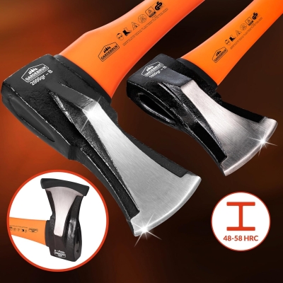 68c45c572ac7e760533add3f06b1d4fd9d14ff2d36f9083a291b3.jpg Gardebruk® 2X Hachas 88,5cm y 42,5cm de Mano Acero al Carbono Universal Ergonómicas Cortar Dividir Madera Troncos