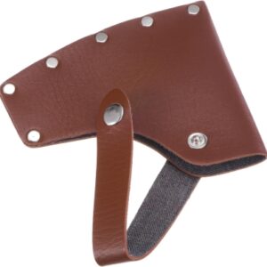 M METERXITY Funda de Hacha, Funda de Cuero para Hacha de 1.32 Libras, Cubierta de Cabeza de Hacha con Doble Cierre Portátil para Senderismo al Aire Libre Cubierta de Hacha [Marrón]
