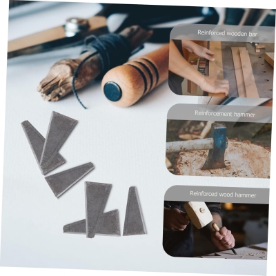 68c461d908716d8c101b41dacb5742792cde02badb1138ba24ea9.jpg OSALADI 20 Piezas De Fijación De Cuña Triangular Para Martillo Acero Al Carbono Mango De Madera