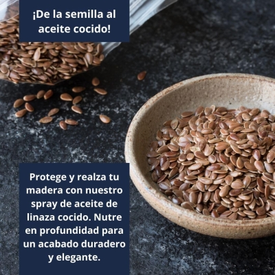68c4620a00243862a8dd128f16111b068dbed35326c7459cf7982.jpg La Baille - Aceite de linaza para madera en pulverizador - Fácil de usar, para interior y exterior. Protege, impermeabiliza y realza el color en muebles, suelos y carpintería.