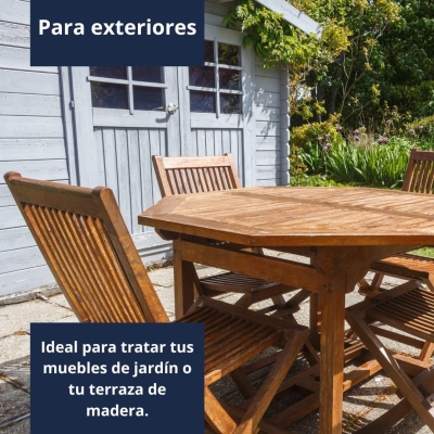 68c4620a2962f5febf84688d3aafebb608626da5d0f1aed6bfb57.jpg La Baille - Aceite de linaza para madera en pulverizador - Fácil de usar, para interior y exterior. Protege, impermeabiliza y realza el color en muebles, suelos y carpintería.