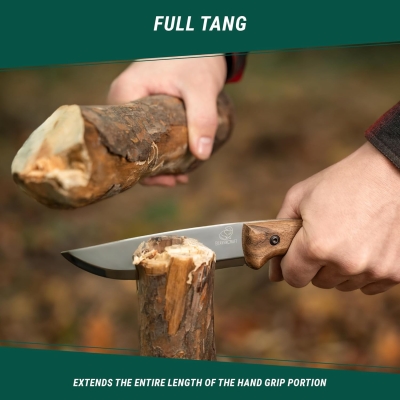 68c5a4d09b7b473688626ff70a18095fed8c0ab1e49e003f40080.jpg BeaverCraft Cuchillo Bushcraft Cuchillo de hoja fija con funda de cuero Cuchillo para acampar Cuchillo de espiga completa Cuchillos Bushcraft de acero al carbono | BSH1 Dune