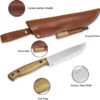 68c5a5505918b7e636ca7a3bcb3dbe15af4b9598798c1e782fb15.jpg BPS Knives Adventurer - Cuchillo Bushcraft - Cuchillo de Acero al Carbono de Hoja Fija con Funda de Cuero y Encendedor - Cuchillo de Mango Completo - Cuchillo de Campamento