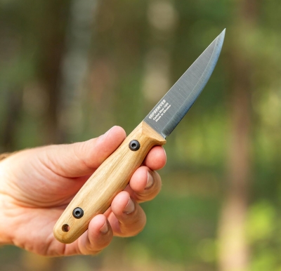 68c5a57a93c3372972de9a816c803bdb288393fcc2d8653c80386.jpg BPS Knives Finn Lite - Cuchillo Puukko - Cuchillo de hoja fija de acero al carbono con funda de cuero - Cuchillo pequeño de espiga completa - Cuchillos de campamento - Cuchillo de campamento escandina