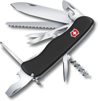 68c5b2985552134ca1303faea666310960d8c43eaf169f106375a.jpg Victorinox, Outrider, Navaja Multiuso Suiza, Cuchillo bolsillo, Regalo, 14 Funciones, Hoja grande, Abrelatas, Bloqueable