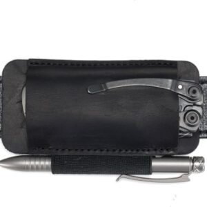 68c5cd874a6818e442df86607da947eb094647e2b59a388ebc038.jpg VIPERADE PJ33 EDC Leather Tool Sheath - Funda de Piel para Multiherramienta, Cuchillo, Linterna, bolígrafo-Negro