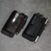 VIPERADE PJ33 EDC Leather Tool Sheath - Funda de Piel para Multiherramienta, Cuchillo, Linterna, bolígrafo-Negro
