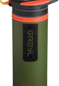 GRAYL GeoPress 710ml Filtro de agua para exteriores Agua potable I Elimina el 99,99% de todas las bacterias y virus I Perfecto para camping, supervivencia y viajes (Oasis Green)