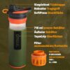 GRAYL GeoPress 710ml Filtro de agua para exteriores Agua potable I Elimina el 99,99% de todas las bacterias y virus I Perfecto para camping, supervivencia y viajes (Oasis Green)
