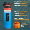 68c69b3da33f4bb9e77228e960daf9ca8f9178e2872b8c98ead0b.jpg GRAYL GeoPress 710ml Filtro de agua para exteriores Agua potable I Elimina el 99,99% de todas las bacterias y virus I Perfecto para camping, supervivencia y viajes (Bali Blue)
