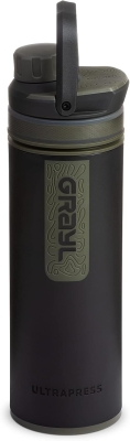GRAYL UltraPress 500ml Filtro de agua para exteriores Agua potable I Elimina el 99,99% de todas las bacterias y virus I Perfecto para camping, supervivencia y viajes