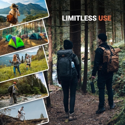 Bachgold Filtro de agua para exteriores con capacidad de filtro de 1500 l, elimina el 99,99% de todas las bacterias y filtra virus, partículas y metales pesados, a prueba de apagones y crisis