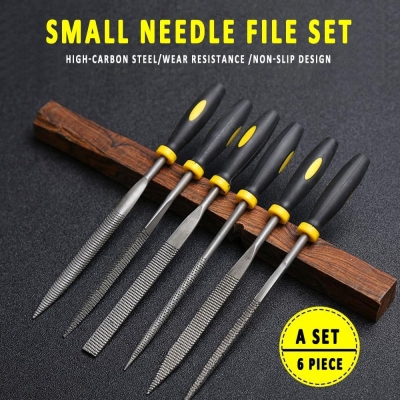 68c6ca8e6a49ce5cffed5ebfddd88f0b1ee31d03bf84fdb0b2612.jpg BE-TOOL Juego de 6 limas pequeñas de mano para madera y afilar con agarre suave para madera y metal blando
