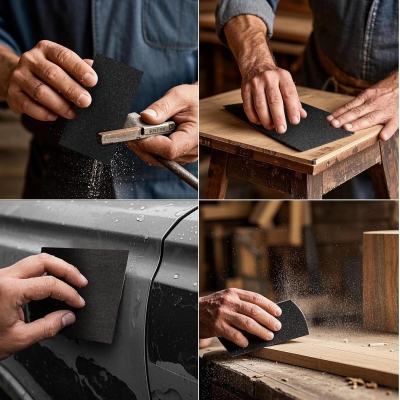 68c6de3e2607f5a434686bf6e9939ace0766cf6453fb8e0acd7eb.jpg Sruhrak 93x230mm Papel de Lija al Agua, 20 Piezas de Lija de Grano 120 a 3000 para la Preparación de Superficies de Madera, Metal, Automoción y Plástico.