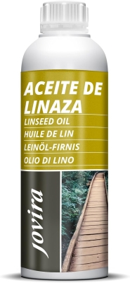 68c6e437cb0d7a1149acdc48509557373e2af5abaa371530c64bc.jpg JOVIRA PINTURAS Aceite Linaza. Barniz Natural (100% Puro) Nutrición, protección y cuidado de la madera. (1 Litro)