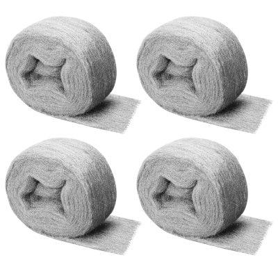 68c6e6cf699eeeb373fc97d7beb795336ddd6d2444a0b5d92104a.jpg Shineboc 4Pcs Lana de Acero Grado 00000 - Ideal para Pulir y Limpiar Madera, Vidrio, Metal y Piedra 16 Metros