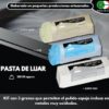 68c6e76fa5809c646f4a501daf6d642f74b53e4afdb7f775d91db.jpg Lux Metal - Kit 3 Pastas de Pulido Abrasivas 350 gr A-B-C Set de Pulido Acero Inoxidable Cera Sólida para Pulir Metales Espejo Aluminio Abrillantadores Cromo Madera Plexiglás Mármol Cobre Plástico