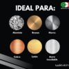68c6e76ff395a99b7cc3d06d1f5df8f2d73117630cbb5296b439b.jpg Lux Metal - Kit 3 Pastas de Pulido Abrasivas 350 gr A-B-C Set de Pulido Acero Inoxidable Cera Sólida para Pulir Metales Espejo Aluminio Abrillantadores Cromo Madera Plexiglás Mármol Cobre Plástico
