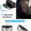 Lsnisni Linterna Frontal LED(2 Unidades/1 Unidad), 2000 Lúmenes Super Brillante Linterna Cabeza, 6 Modos de Iluminación, IPX5 Impermeable Luz Cabeza para Niños Adultos, Correr, Camping, Pesca