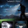 Lsnisni Linterna Frontal LED(2 Unidades/1 Unidad), 2000 Lúmenes Super Brillante Linterna Cabeza, 6 Modos de Iluminación, IPX5 Impermeable Luz Cabeza para Niños Adultos, Correr, Camping, Pesca