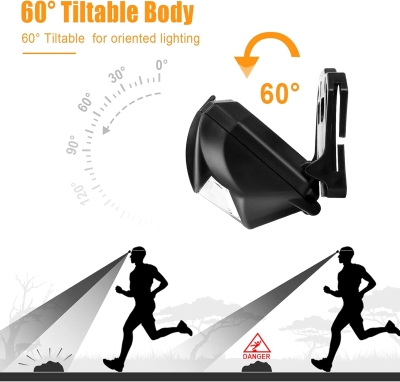 68c6ecebb2d9d4a1053c234312851cf216290d12cb7aea42300b1.jpg Suright Linterna Frontale, 2 Piezas Linterna Cabeza con 3 Modos de Iluminación y 60° Ajustable Ángulo, Lampára de Cabeza Impermeable con 6 Pilas AAA para Correr, Acampar, Cenderismo, Pesca, Ciclismo