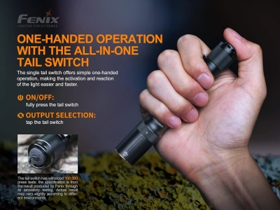 68c6f98588d91def5d8321ac3d2987351d1b5614c063dcf060ecb.jpg FENIX Linterna E20 V2.0 AA alimentada, color negro
