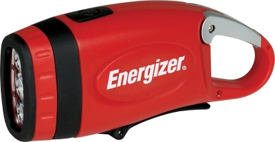 Energizer weatheready 3-LED mosquetón batería Crank luz, Rojo