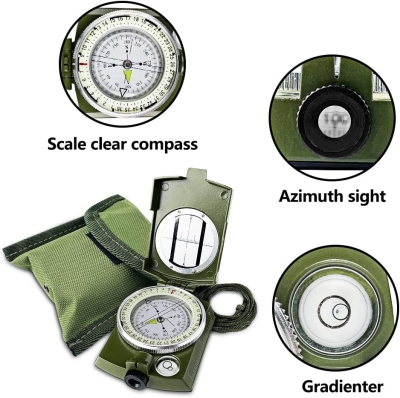 68c7137cb38fe33552fba8f581c492b7ea5453cae21c0c9ce8a0e.jpg Gvolatee Brujula Militar Impermeable Brújula Profesional para Orientación con Efecto Fluorescente Compas para Senderismo Acampada Montañismo