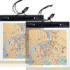 Sumind Estuche Impermeable de Mapas Cubierta de Mapa Transparente Bolsa de Mapa de Camping Funda de Mapas de Senderismo de PVC con Ventana Transparente y Correa de Cuello