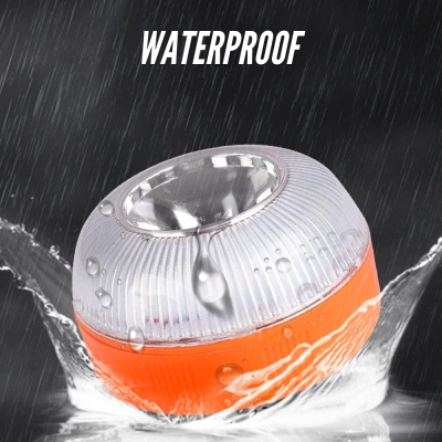 68c7cf34d0517a41de2f99dac095ca96c466f462894ab0d3c46f2.jpg MAGIC SELECT Luz de Emergencia V16 para Señalización en Carretera de Coche y Moto. Luz Amarilla Intermitente y Blanca Fija con Encendido Automático, Base Imantada y Batería Recargable. No GPS.