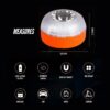 68c7cf35cc94fed9c06fa49e57fb9c9006d59310ea314a0e14a62.jpg MAGIC SELECT Luz de Emergencia V16 para Señalización en Carretera de Coche y Moto. Luz Amarilla Intermitente y Blanca Fija con Encendido Automático, Base Imantada y Batería Recargable. No GPS.