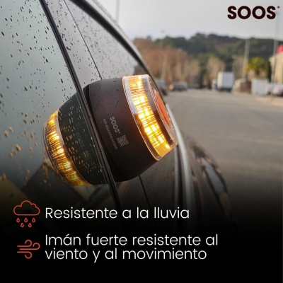 68c7cfd2209897fe4dca3c4135d2b6ce5c2a959c68281a9deecd5.jpg SOOS Luz Emergencia Coche Homologado DGT, con SIM y Datos Pagados hasta 2038, Baliza v16 Homologada dgt con Geolocalizador, Obligatoria enero 2026, Luz v16 con Geolocalización 3.0, Aprobada por DGT