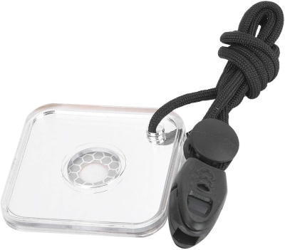 Tihebeyan Acrílico Señal Espejo Rescate Supervivencia Espejo Reflector Herramienta práctica de autoayuda con Silbato para emergencias