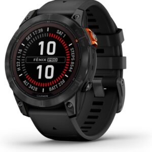 68c7dff844f3756f69ffbc670b1ef87302c7d0cae97f9079410ca.jpg Garmin fēnix 7 Pro Solar, Reloj GPS Multideporte con Carga Solar, Pantalla táctil, Linterna LED, frecuencia cardíaca, mapas, música y 22 días de batería, Negro