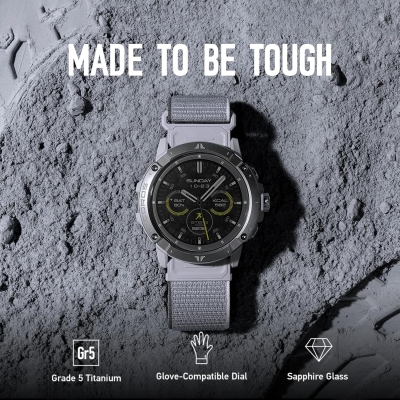 COROS VERTIX 2S Reloj GPS de Aventura, 40 días de autonomía, Navegación GPS con Mapas Globales sin conexión, Planificador de rutas, Pulsómetro, Escalada, Esquí, Carrera, Ciclismo (Plata Luna)