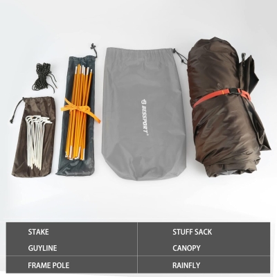 Bessport Tienda de campaña Ultraligera para 1-2 Persona 3 Estaciones