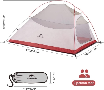 68c87fc8a6f54527c64b758b48219c89c6a7330c1f8a21ba7126b.jpg Naturehike Cloud-Up 2 Tienda de Campaña 2 Personas 3-4 Temporada Tienda Mochila Ligera(Actualizar Gris 20D)